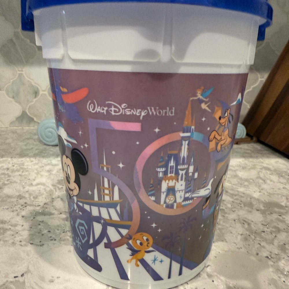Walt Disney World  50th Anniversary Popcorn Bucket